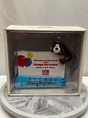 GUND Goober Motion Activated Musical Happy Birthday 4x6 Photo Frame NIB